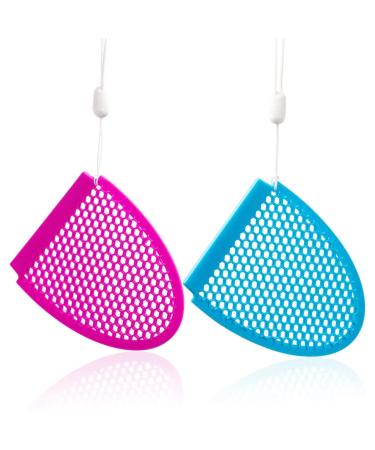 Cleansing Brush Silicon Exfoliating Pad-Silicone Face Scrubber Exfoliator Brush-Blackhead Scrubbers Exfoliating Brush- Cleansing Pads Precision Pore Cleansing Pad Acne Removing Face Brush/96 Blue