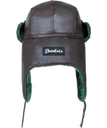 Holiday Costume Eddie Winter Trapper Hat from National Lampoon's: Green Faux Fur Brown Trapper for Men and Women - Buy Online on GoSupps.com