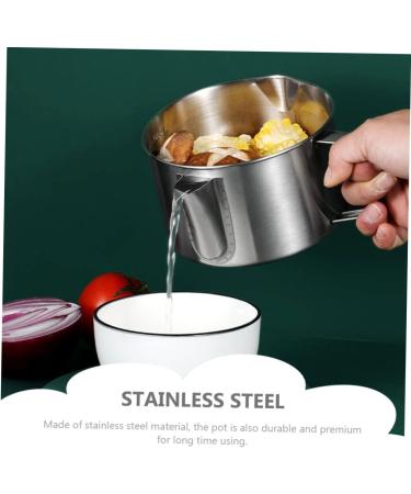 Zerodeko Grease Strainer Cup Oil Strainer Bowl 1pc Oil Filter Stainless Steel Oil Storage Oil Bottle Kitchen Oil Pot Stainless Steel Containers - Buy Online on GoSupps.com