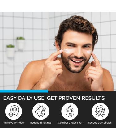 BLU42 Bright Eye Under Eye Cream for Men - Anti-Aging Organic Balm to Reduce Wrinkles, Dark Circles, and Bags | 1 FL OZ 30ml - Buy Online on GoSupps.com