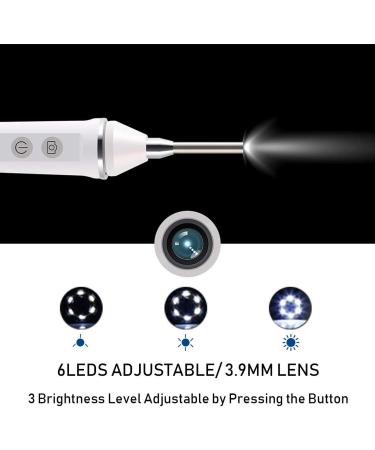Visual Ear Camera Portable Wireless WiFi Otoscope with Fast Charging Widely Compatible for Daily Inspection Mouth Gums Nasal Cavity Scalp Hair Roots Pink - Buy Online on GoSupps.com