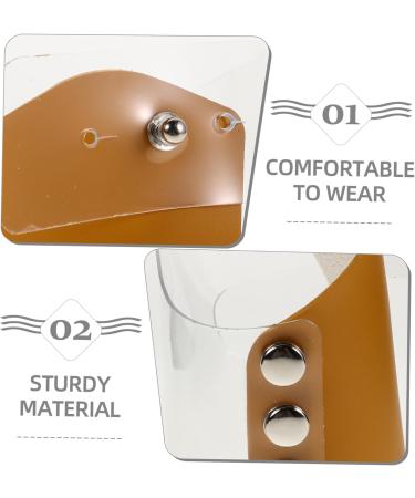  Healeved Healeved Palette for nail art and hand care makeup tray foundation mixing palette foundation plate for liquid makeup foundation plate makeup storage wax applicator pvc Light Brown - Buy Online on GoSupps.com