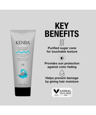 Kenra Sugar Beach Sun Cr me - Texturizing Cr me with Sun Protection | Prevents Color Fading & Damage | Moisturizing Formula for All Hair Types - 3.4oz - Buy Online on GoSupps.com
