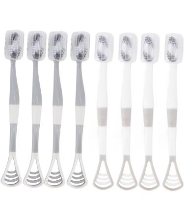 2-in-1 Tongue Brush & Toothbrush - Ergonomic Oral Care Tool for Fresh Breath | Ideal for All Ages - Buy Online on GoSupps.com