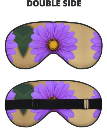 Purple Flower Sleep Mask - Adjustable Breathable & Fashionable Eye Mask for Ultimate Comfort | International Shipping Available - Buy Online on GoSupps.com