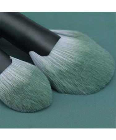 14pcs Green Makeup Brush Set - Synthetic Blending Face & Eye Brushes for Flawless Makeup | International Shipping - Buy Online on GoSupps.com