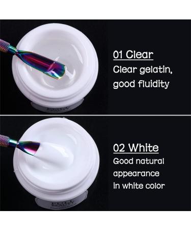 15ml Clear Builder Nail Gel | Long Lasting Nail Extension Gel for Salon Technicians | DIY Salon Design | Transparent - Buy Online on GoSupps.com