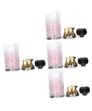 Healeved 4 Sets Nail Holder Tool Stand Manicure Practice Bracket Nail Art Training Stand Nail Art Tool Pedicure Tip Stand Metal Stand Nail Art Stand Japanese Ceramics Practice Tools