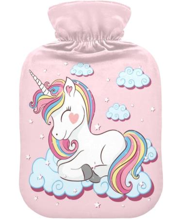 Naanle Cute Unicorn Hot Water Bottle - 1L Warm Therapy for Pain Relief | Ideal Bed & Hand Warmer for Hot & Cold Use - Buy Online on GoSupps.com