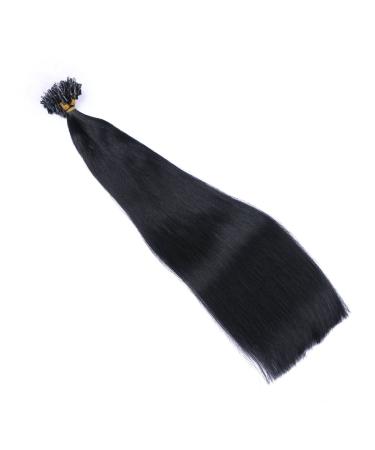 Buy 100% Remy Micro-Ring Hair Extensions - #1 Black 60cm 300 Strands Easy to Use - Buy Online on GoSupps.com