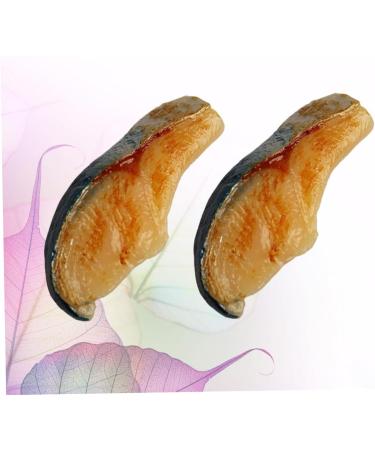 UPKOCH 4 Pcs Photo Props Toy Models Creative Fish Slice Mold Lifelike Meat Model PVC Food Props Seafood 8.5*3.8cmx2pcs - Buy Online on GoSupps.com