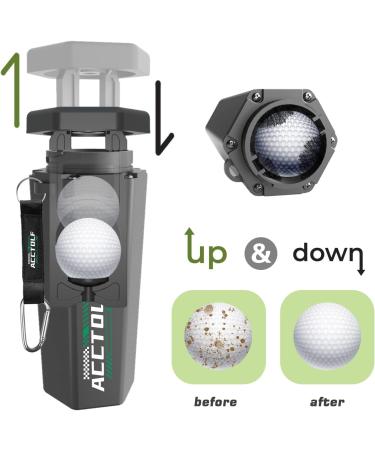ACCTOLF Golf Ball Cleaner - Portable Washer with Towel | Best Golf Accessories Gift for Men & Women - Buy Online on GoSupps.com