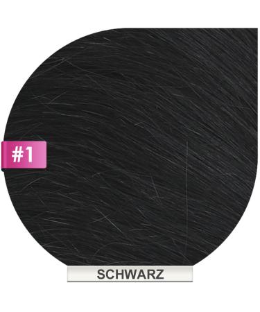 Microring Human Hair Extensions - 100% Remy - #1 Black - 25 Strands (50cm) - Buy Online on GoSupps.com