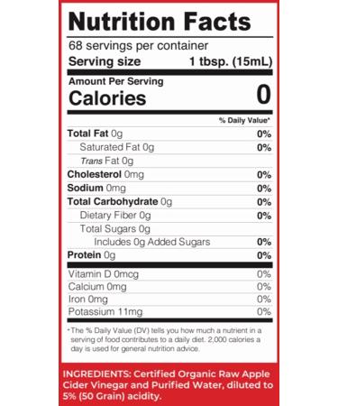 Lucy's Family Organic Raw Apple Cider Vinegar 34oz (2 Pack) - USDA Certified NonGMO, Unfiltered & Unpasteurized with the Mother - 100% Natural ACV - Buy Online on GoSupps.com
