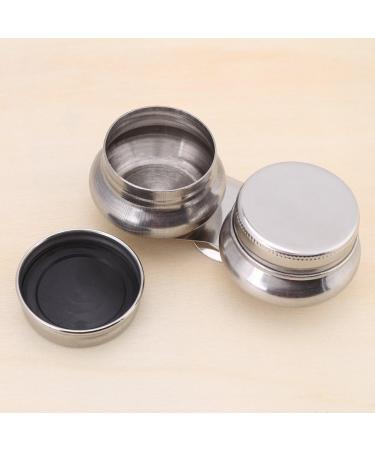 Stainless Steel Palette Cup Large Double Dipper with Lid - Oil Container for Acrylic & Oil Paint - Buy Online on GoSupps.com