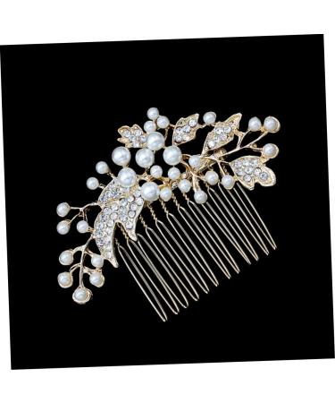 FRCOLOR Women's Comb Jewellery Bridal Hair Comb Wedding Hair Clip Comb Pearl Hair Clips Bridal Crystal Hair Comb Wedding Tiara Hair Pin Hair Accessories European and American Miss - Buy Online on GoSupps.com