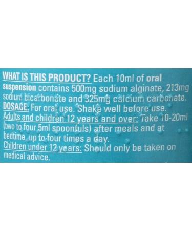 Gaviscon Double Action Mint Flavour 600ml - Fast Relief for Heartburn & Indigestion | Safe for Pregnancy - Buy Online on GoSupps.com