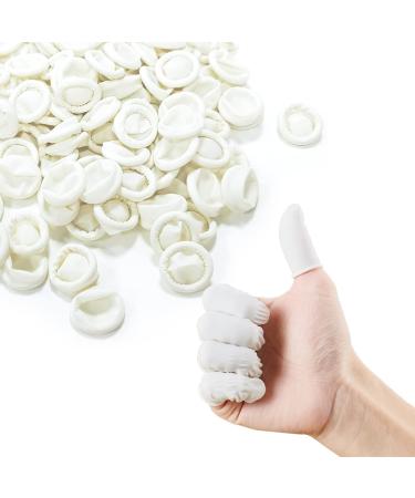 GreenLife 100/300/500pcs General Finger Cots Finger Gloves Finger Protector Finger Support Disposable Latex Nail Cover Durable High Elastic Anti Static Protect Sleeves Tool (300pcs) 300 Count (Pack of 1)