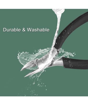 CGBE Professional Podiatrist Toenail Clippers for Thick & Ingrown Nails - Stainless Steel with Silicone Handle - Ideal for Seniors - Black - Buy Online on GoSupps.com