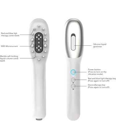 Shop 3-in-1 Electrical Scalp Massage Brush & Hair Oil Applicator Red Light Therapy for Hair Growth | Perfect for Women & Men - Buy Online on GoSupps.com