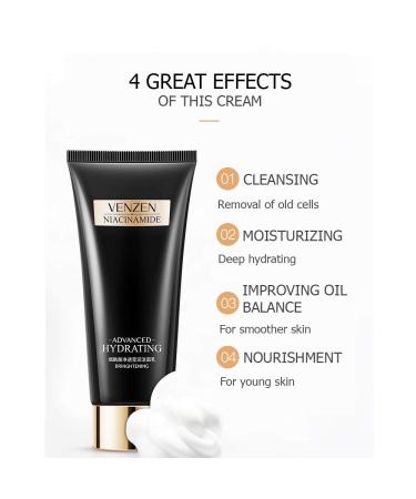 VENZEN Advanced Hydrating Cleanser with Niacinamide - Natural Moisturizing Effect - 100g | Shop Internationally - Buy Online on GoSupps.com