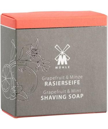 M HLE Shaving Soap - High-Quality Grapefruit & Mint Formula - 65g for All Skin Types - Fruity & Invigorating - Buy Online on GoSupps.com