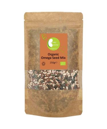 Organic Omega Seed Mix (250g) | 4 Seed Blend | High Fibre | High Protein | Certified Organic | by Busy Beans Organic