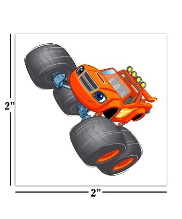 Blaze and the Monster Machines Temporary Tattoos Party Favors Bundle - 70+ Pre-Cut Individual 2x2 Blaze Temporary Tattoos - Kids Boys Girls - Blaze Party Supplies - Made in USA - Buy Online on GoSupps.com