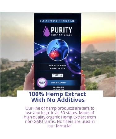 Purity Hemp Naturals Hemp Patch 15 ct. (120mg) - Long-Lasting and Convenient Relief Anywhere, Anytime - Buy Online on GoSupps.com
