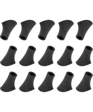 Socobeta Walking Stick Tips Rubber 9mm Pole Tips 18x8x3 Universal 15PCS Pole Tip Protectors Walking Stick Feet Cover Nonslip Pad Alpenstocks Accessory - Buy Online on GoSupps.com
