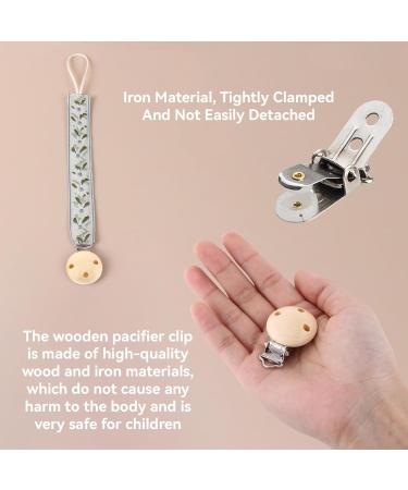 Buy Agate Round Wooden Pacifier Clips - 10pcs/Lot | Stylish & Safe Baby Accessories - Buy Online on GoSupps.com