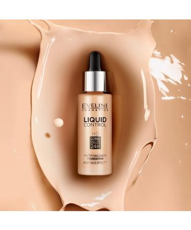 Eveline Cosmetics Liquid Control HD Mattifying Face Base 32 ml 011 Natural - Buy Online on GoSupps.com