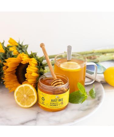 Vitality Honey with Ginseng Lemon Extract & Vitamins B1-B12 for Tiredness & Fatigue (260g) - Buy Online on GoSupps.com