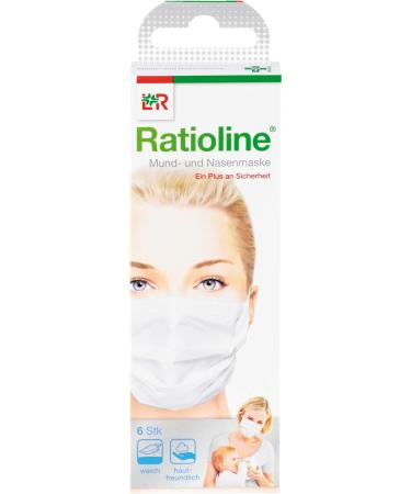RATIOLINE bambino Mouth & Nose Mask - 6 Pieces | Lohmann & Rauscher - International Shipping - Buy Online on GoSupps.com