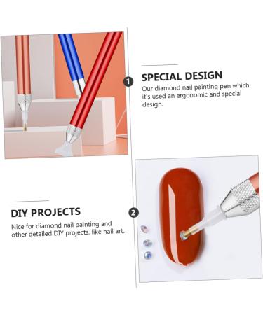 Beaupretty 3sets Nail Art Drill Pen Nail Pen Diy Drill Pen Nail Rhinestone Pen Diamond Embroidery Pen Kit Gemstones for Nails Embroidery Diamond Pen 5d Tool Aluminum Alloy Shine Glue Pen 13.6x1.3cm Assorted Color - Buy Online on GoSupps.com