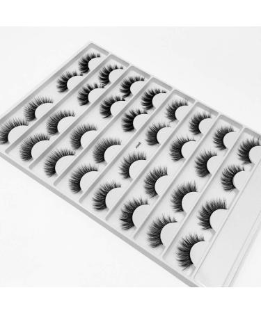 HBZGTLAD 16 Pairs 3D Mink Lashes | Long Volume Natural False Eyelashes for Glam Makeup | International Shipping - Buy Online on GoSupps.com