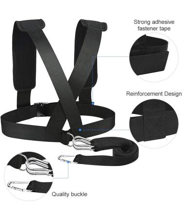 Adjustable Training Belt - Resistance Elastic Belt for Running Safety Training Sled Harness & Tire Pulling - Enhance Speed & Strength with Resistance Bands - Buy Online on GoSupps.com
