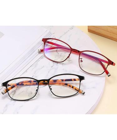 BAFAFA +3.0 Reading Glasses - Blue Light Blocking Spring Hinge Readers for Men & Women | Red Anti-UV Blend Eye Load Blocker - Buy Online on GoSupps.com