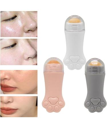 Bzwyonst Natural Volcanic Roller Oil Control Rolling Stone Face Cleansing Oil Absorption Roller Ball Pink - Buy Online on GoSupps.com