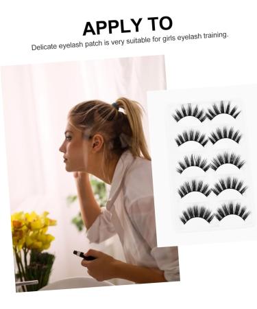 Beavorty 5 Pairs artificial false eyelashes Curl Genuine lashes Women Makeup Supplies Long Extension false lash 3D false eyelash 3D Fake Eyelashes unique chemical fiber Miss Makeup Tools - Buy Online on GoSupps.com