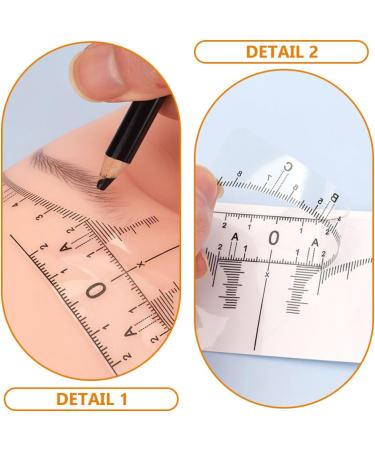 VALICLUD 10 Pi ces R gle Sourcils Blanche Outil de Mesure Pr cis pour Dessiner la Ligne des Sourcils Mod le de Positionnement Pratique pour Maquillage et Tatouage Cartographie pour - Buy Online on GoSupps.com