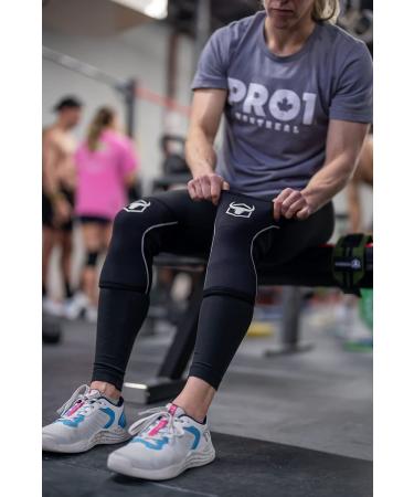 5mm Knee Sleeves Pair for Weightlifting & Cross-Training - High-Performance Compression Wraps - Large Black - Buy Online on GoSupps.com