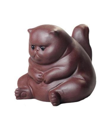 G n rique Express Your Love For Pets Pets Art | Cute Kung Fu Cat Purple Clay Tea Pet For Tea Tea Accessories Our Pet Is Fab