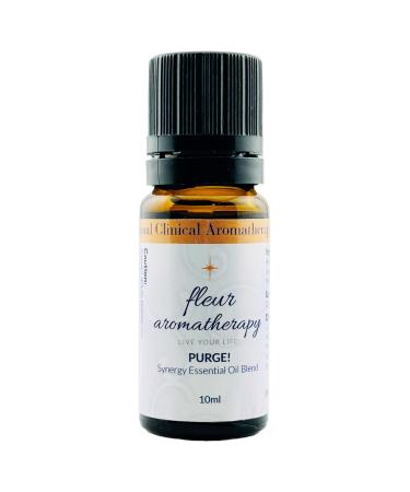 Purge 100% Pure Essential Oil Synergistic Blend 10ml Bergamot FCF Geranium Juniperberry Lavender (Spike) & Pine Energy Cleansing Aroma Fleur Aromatherapy