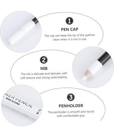 DRESSOOS 12pcs Eyeliner Pencil Makeup Highlighter Waterline Eyeliner Eyebrow Filler Pen Eyeshadow Wooden Pole - Buy Online on GoSupps.com