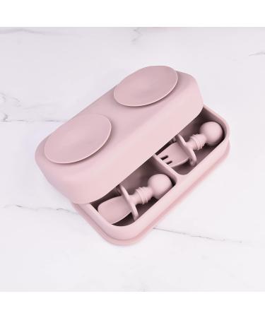 KATORI KIDS Silicone Baby Suction Plate To Go - 5pc Travel Set in Light Grey - Buy Online on GoSupps.com