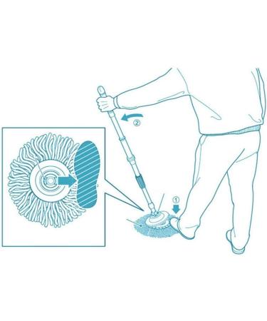 3 Pack Microfiber Spin Mop Head Replacement - Easy Cleaning Refills - Round Shape Standard Size - White - Buy Online on GoSupps.com