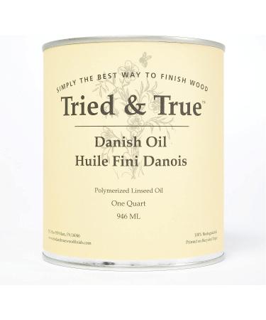 Danish Oil Quart - All Natural Wood Finish for Wood, Metal, Food Safe - VOC Free & Non-Toxic - Buy Online on GoSupps.com