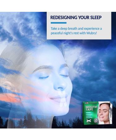 WUBRY Mouth Tape for Sleeping - 90 Pcs Sleep Strips for Snoring & Nasal Breathing - Improved Nighttime Sleep - X Type - Buy Online on GoSupps.com
