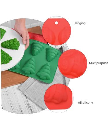 Alipis Christmas Baking Molds Silicone Molds Biscuits Dessert Bakeware Santa Claus Cake Mold Fudge Set - Buy Online on GoSupps.com